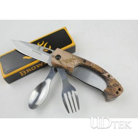 OEM Browning 970 Camping Knife with spoon and fork UDTEK00252